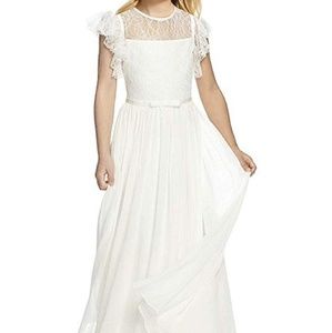 Ivory flower girl or first communion dress